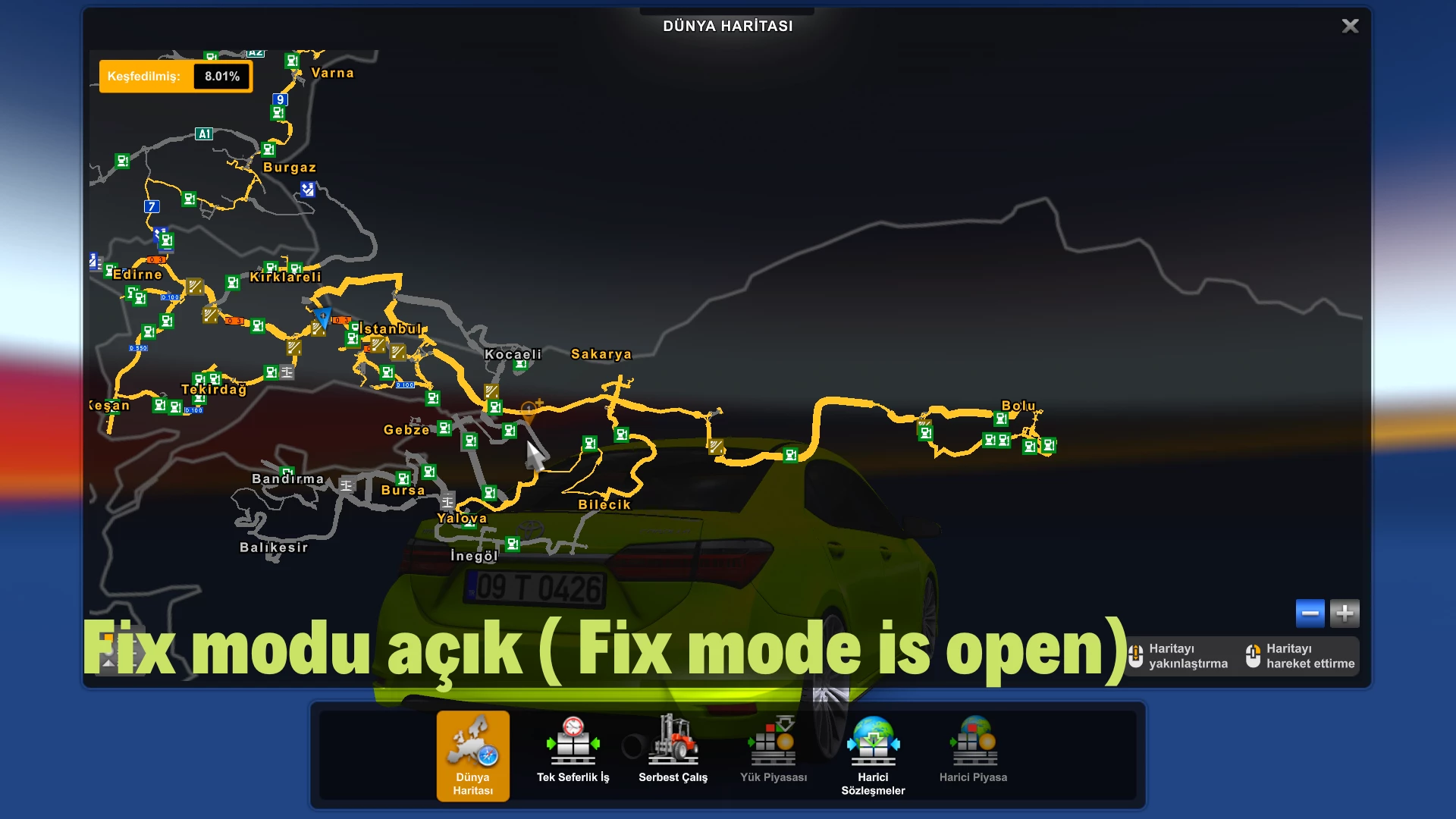 Onal Turkey Map Mod Map Zoom Fix V1 ETS 2   Fix Modu Açık ( Fix Mode Is Open) Lg Modland.webp